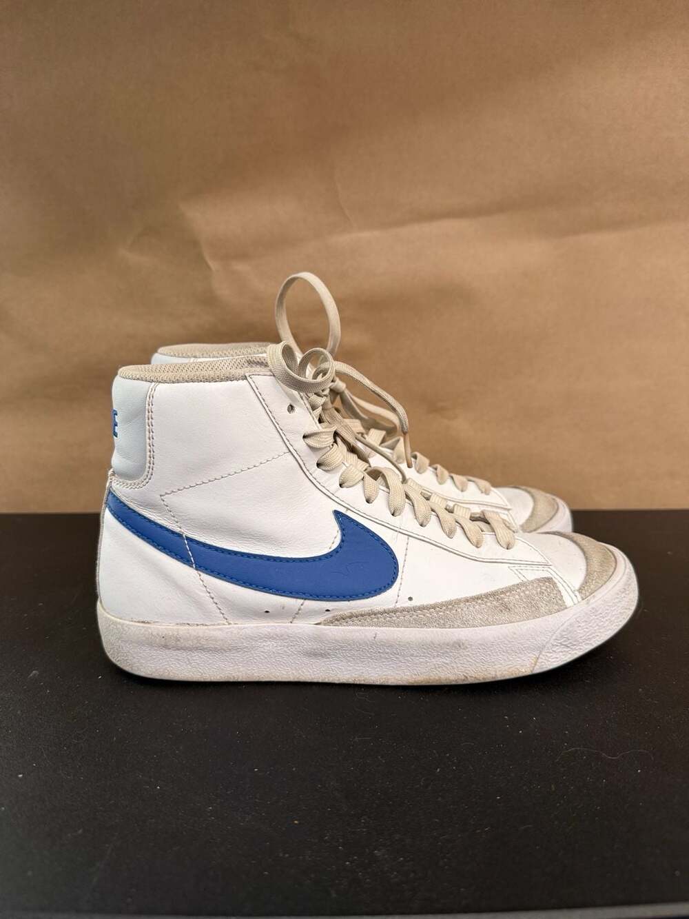Nike Blazer Mid '77 Size 5.5Y White Game Royal